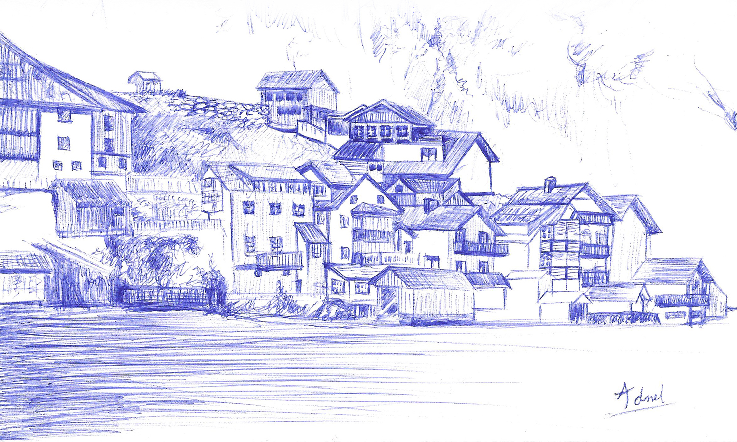 Sketches River Houses